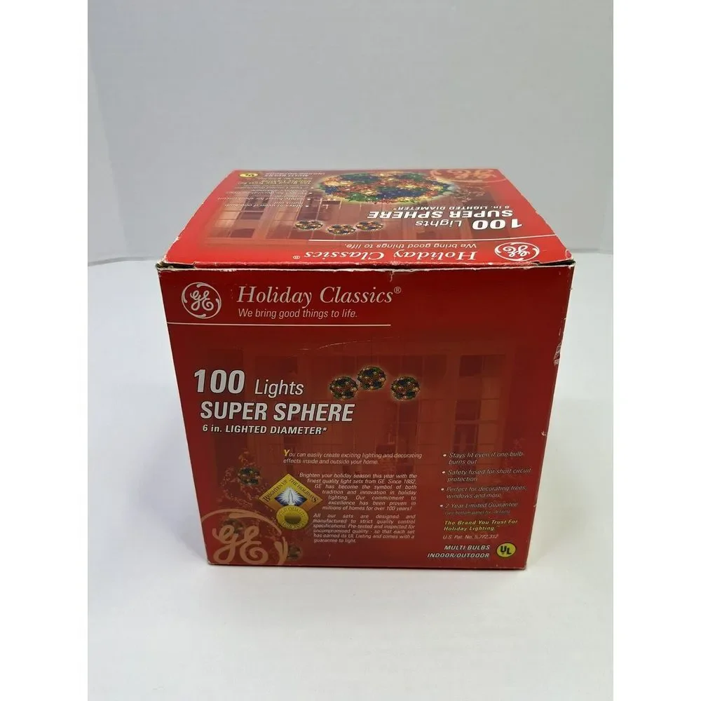 GE Holiday Classics Multi-Color Super Sphere 100 Christmas Lights 6